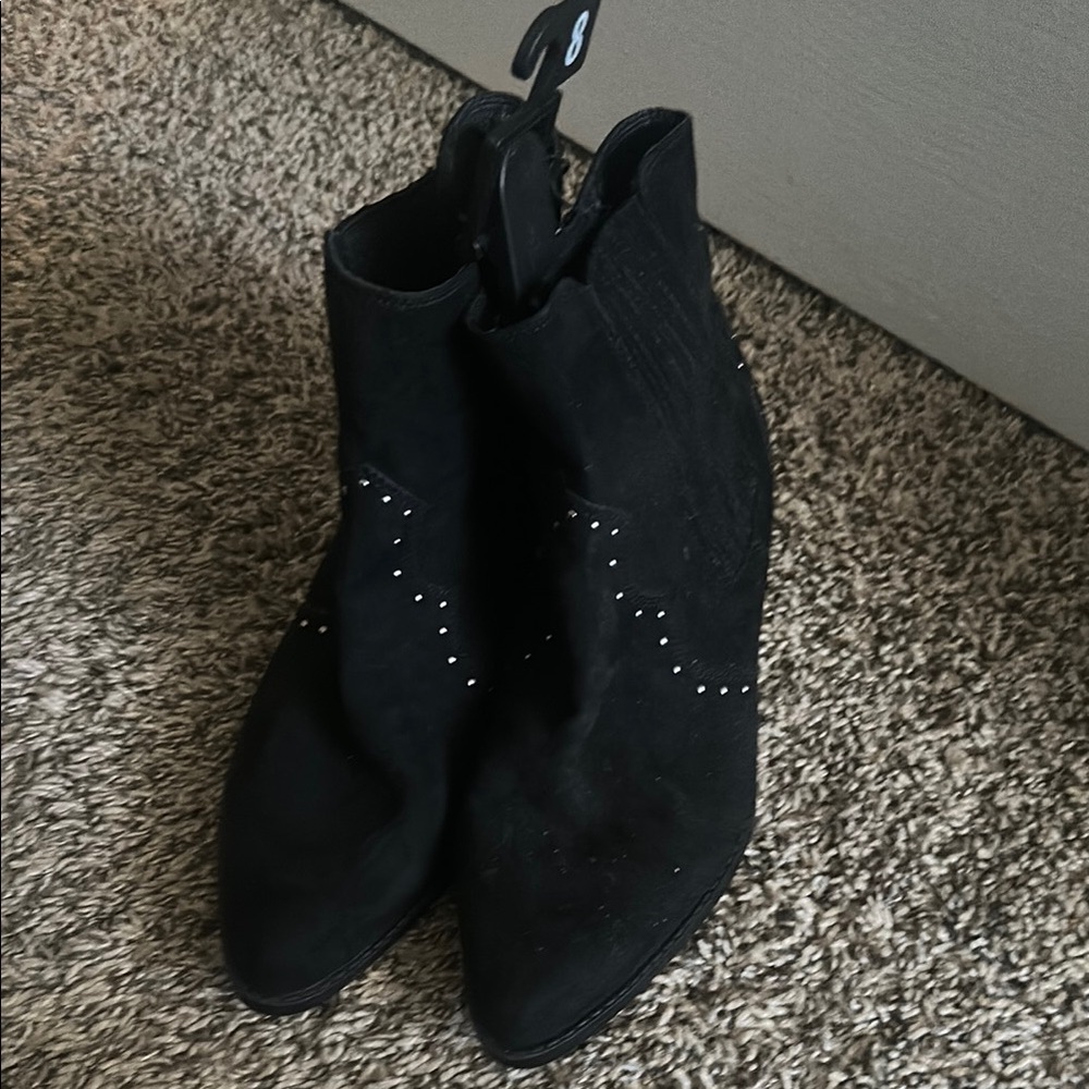 Black Suede Ankle Boots